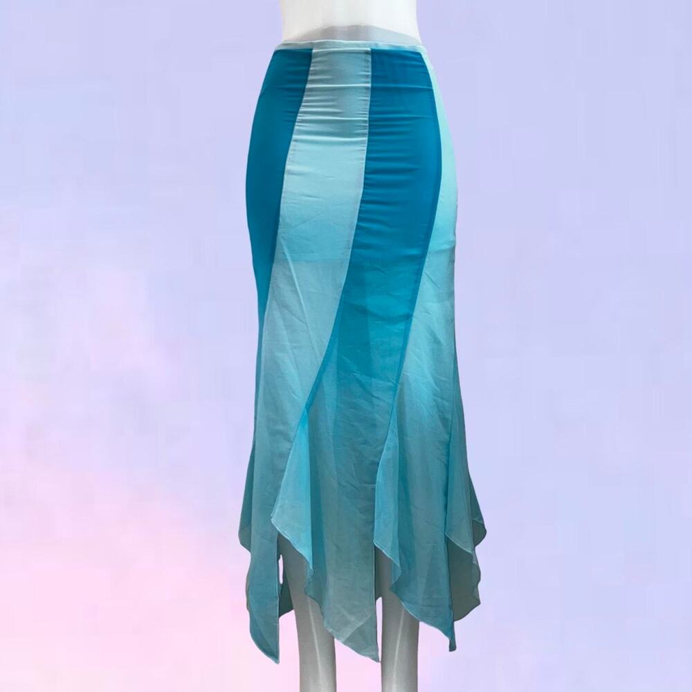 Y2k fairycore skirt vintage 90s y2k blue